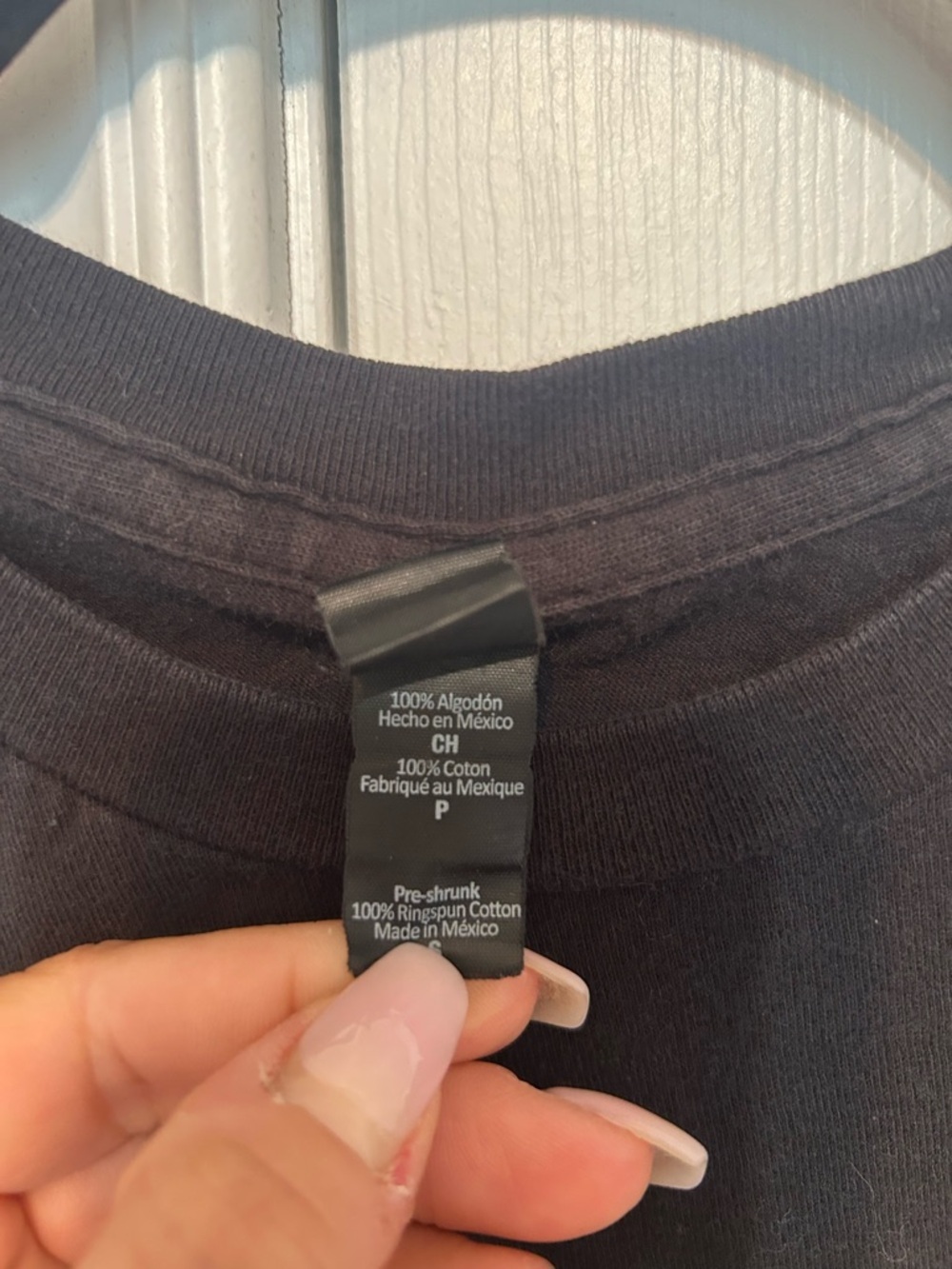 NIRVANA Black Crewneck Tee with Subtle Tag Detail - Picture 3 of 3
